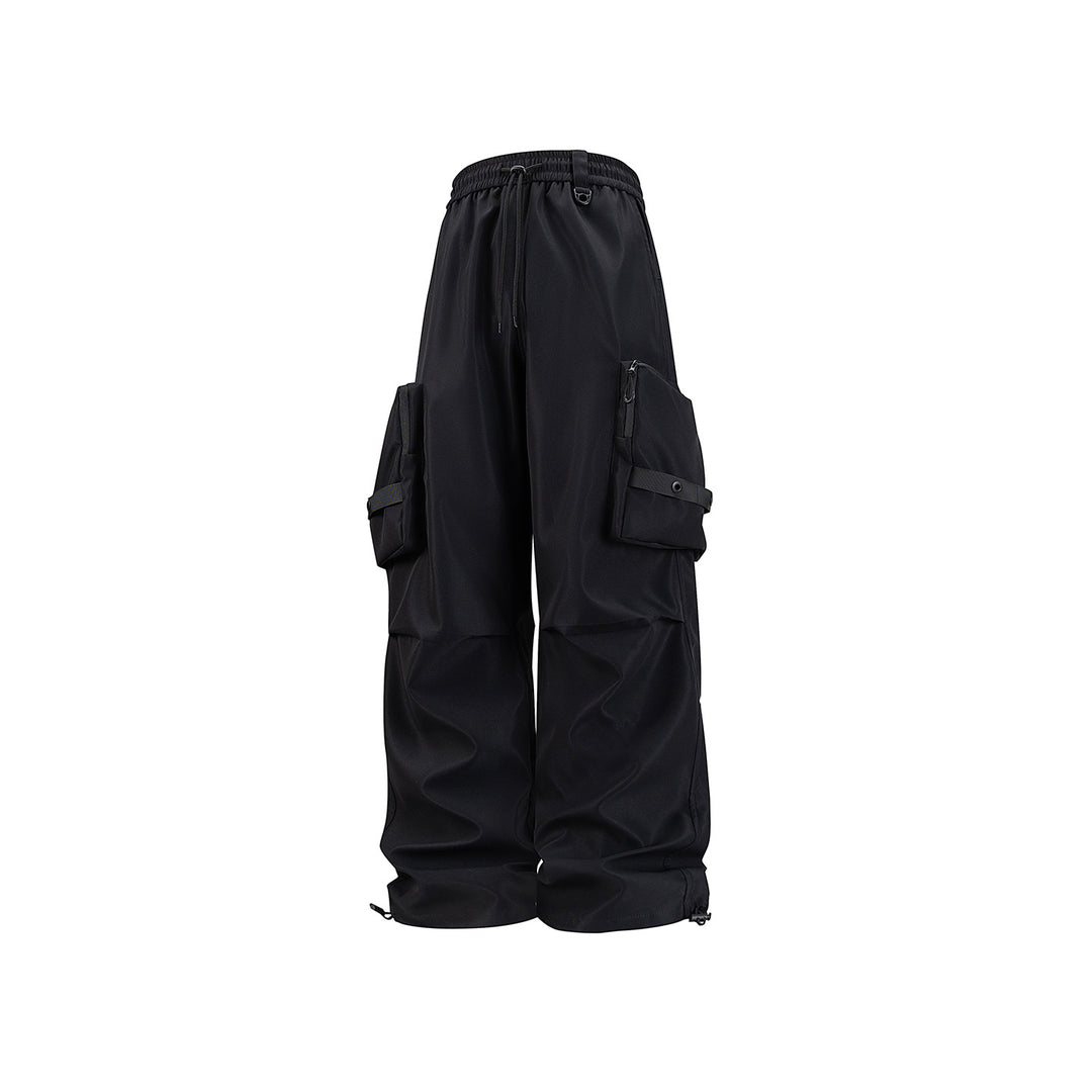 Herren Weite Utility-Cargohose mit großvolumigen Klappentaschen und Kordelzugbund Echo Archiv
