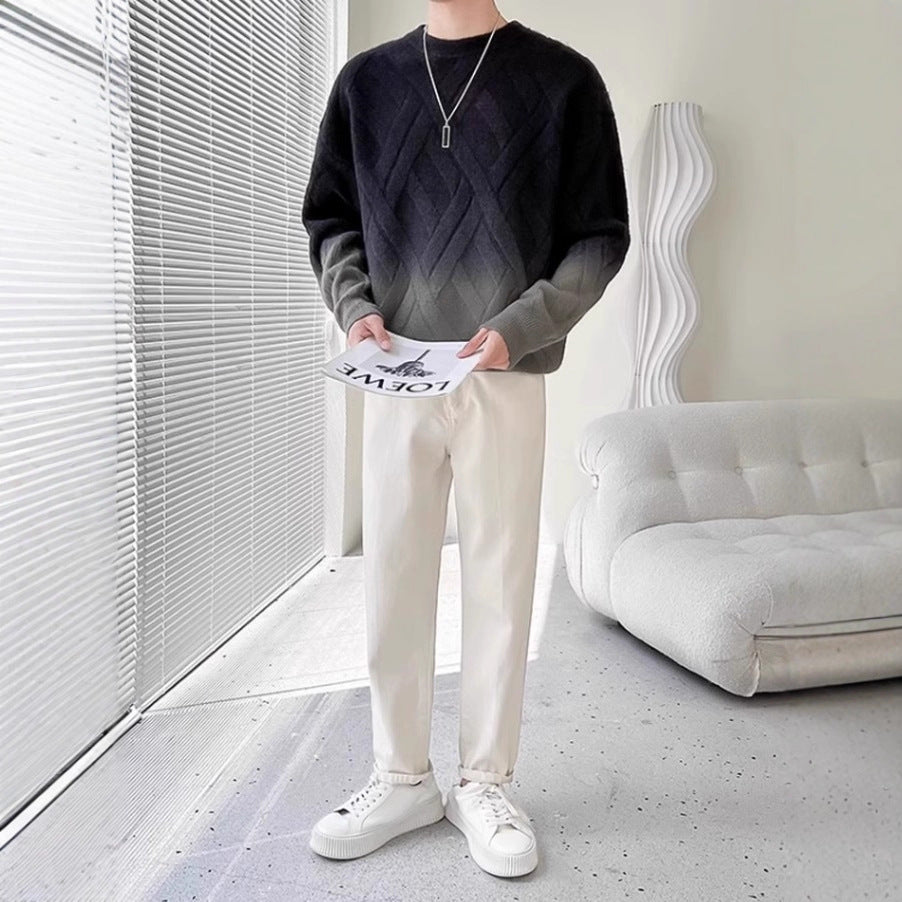 Herren Gemusterter Pullover Echoarchiv