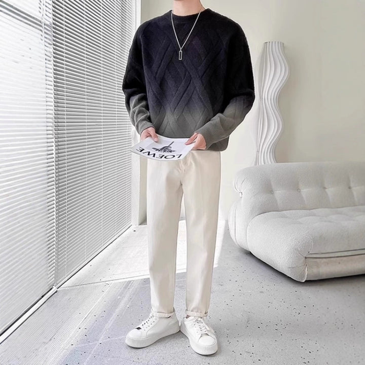 Herren Gemusterter Pullover Echoarchiv