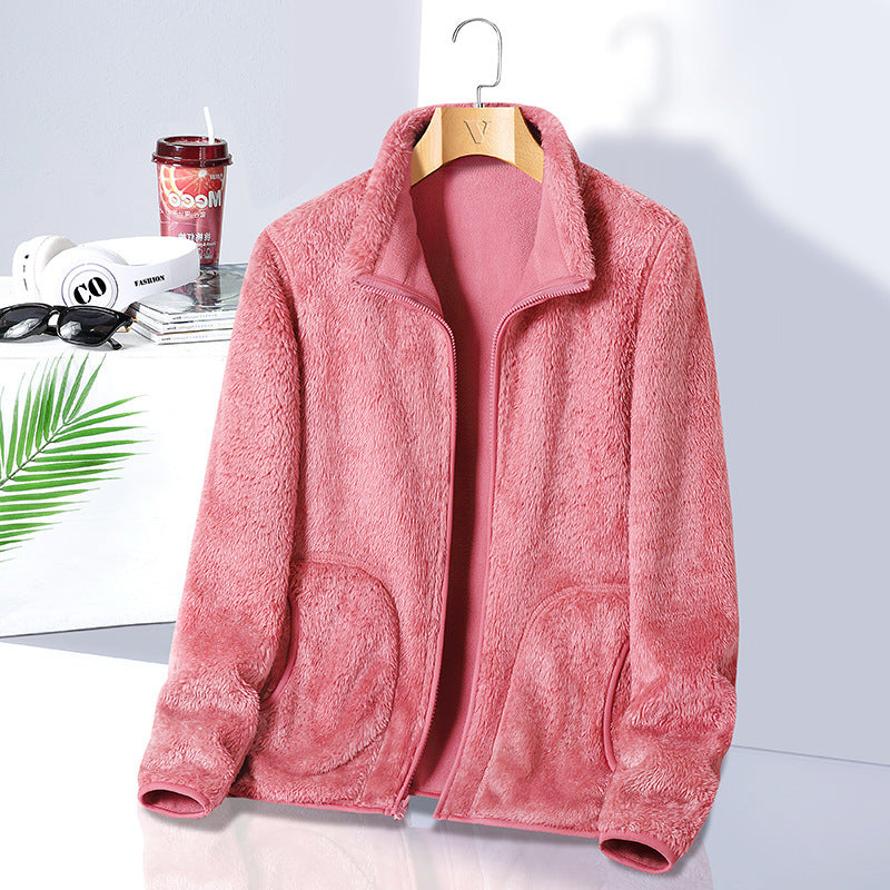 Damen Fleecejacke mit hohem Kragen Echo Archive