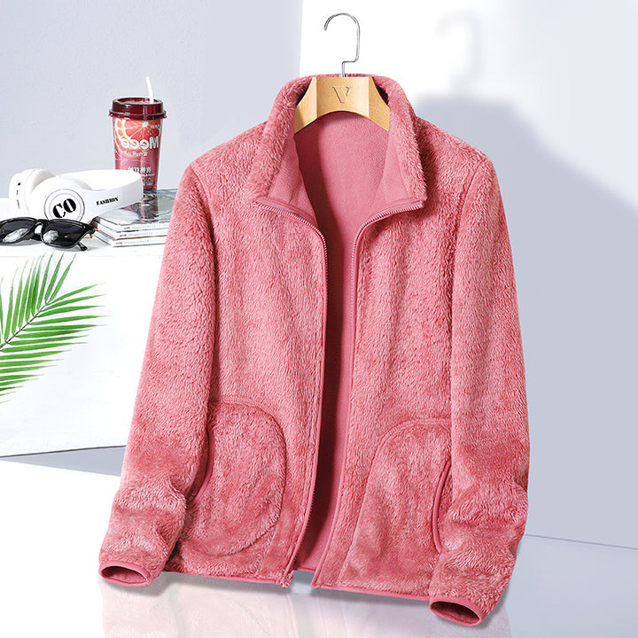 Damen Fleecejacke mit hohem Kragen Echo Archive
