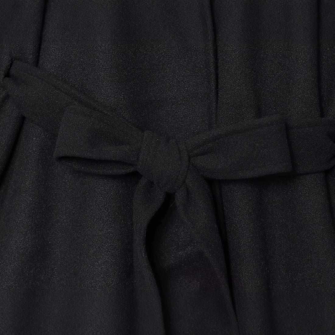 Damen Kurzes Wollcape mit Stehkragen, Bindegürtel und A‑Linien‑Silhouette Echoarchiv