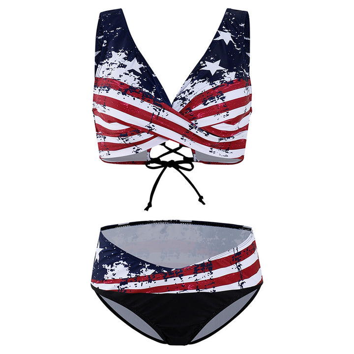Damen Sportlicher Bikinis mit modischem Wickeldesign Echo Archiv