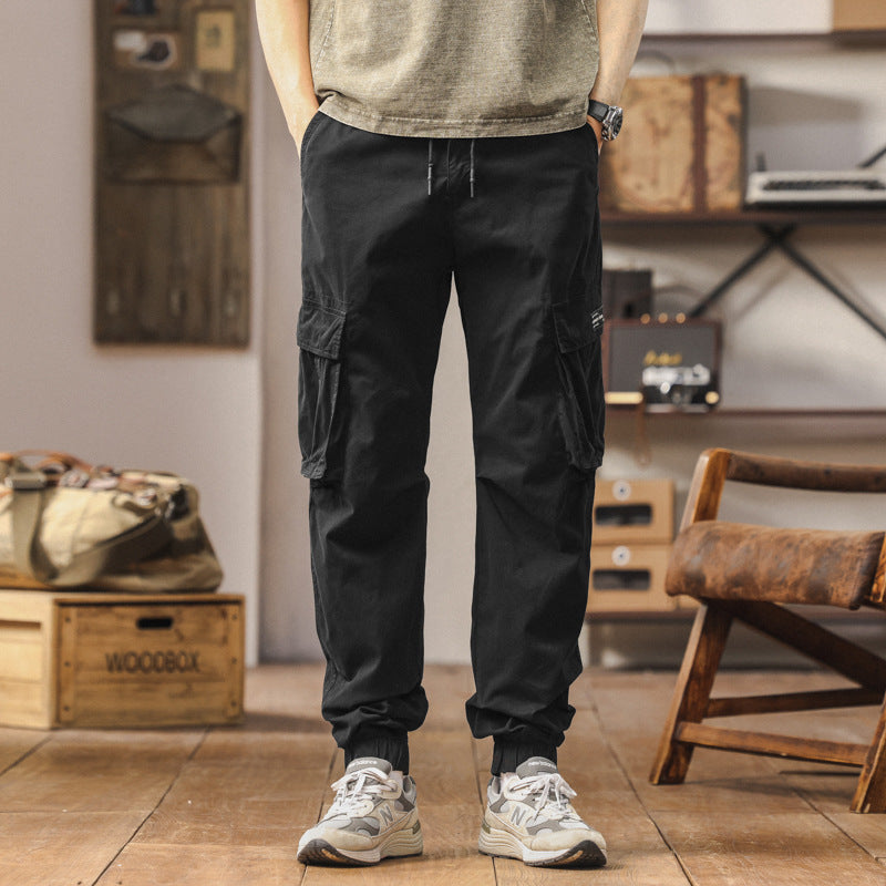 Herren Cargo-Jogginghose im Utility-Style mit verstärkten Klappentaschen und elastischem Saum Echo Archiv