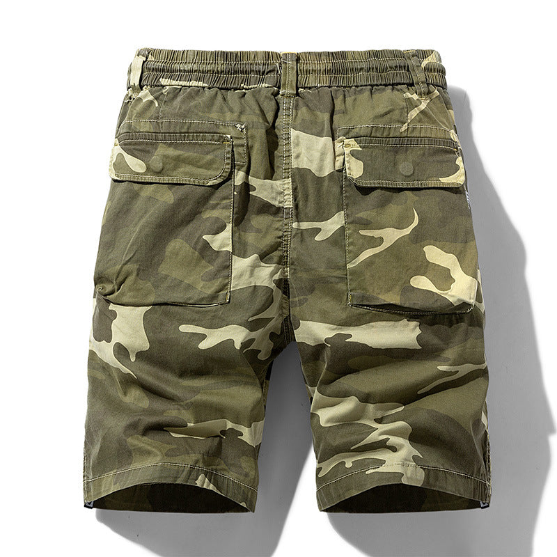 Herren Cargoshorts mit elastischem Bund und multifunktionalen Taschen Echoarchiv