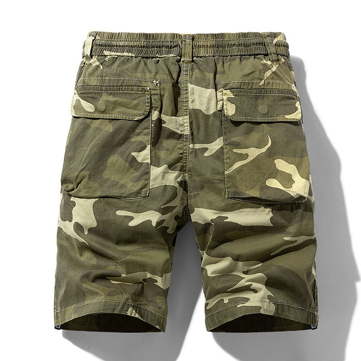 Herren Cargoshorts mit elastischem Bund und multifunktionalen Taschen Echoarchiv