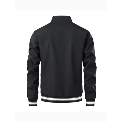 Herren Sportliche Leichte Übergangsjacke mit hohem Kragen Echo Archiv