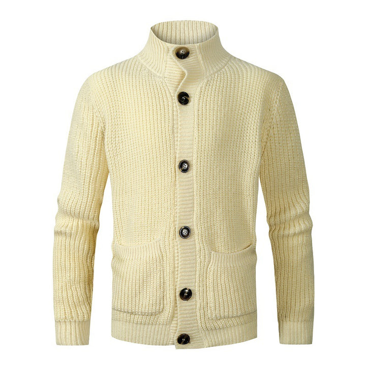 Herren komfortable Strickjacke mit Knopfverschluss Echoarchiv