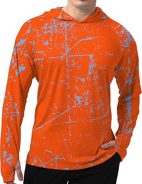 Herren Sportlicher Kapuzenpullover mit abstraktem Druck – Cavarno
