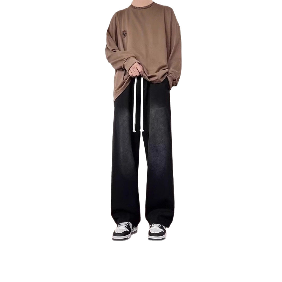 Damen Lässige Weitbein-Hose Echoarchiv