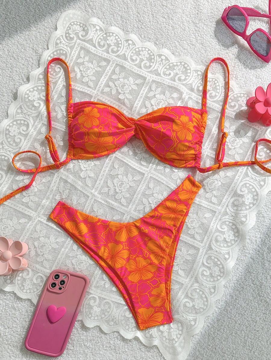 Damen Floral Bikini-Set Echo Archiv