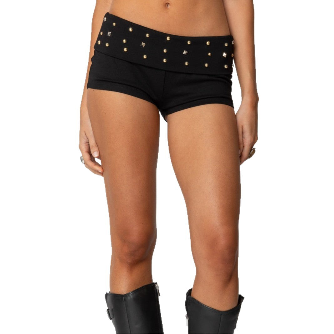 Damen Modische Shorts mit glitzernden Akzenten Echo Archiv