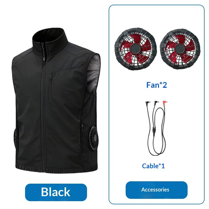 Unisex nan ergonomische Kühlweste mit integrierten Ventilatoren und Akkuanschluss Echo Archiv