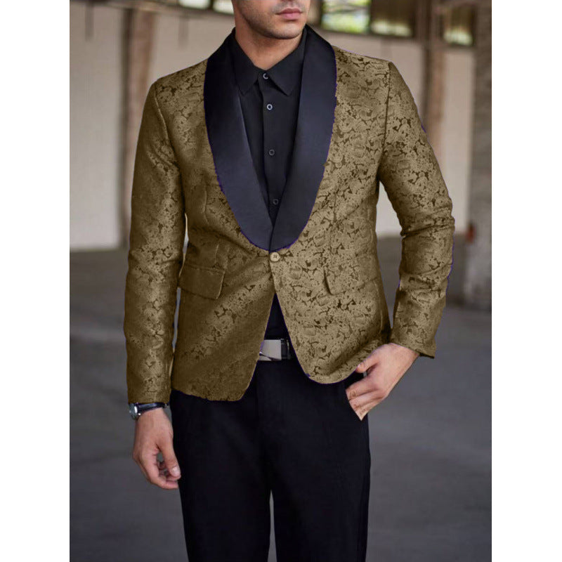 Herren luxuriöser Jacquard-Blazer Echoarchiv
