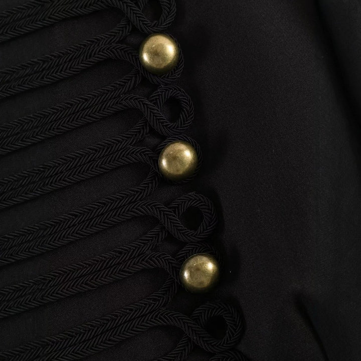 Damen Kurze marschallinspirierte Blazerjacke mit dekorativer Knopfreihe und Kordelbesatz Echo Archiv