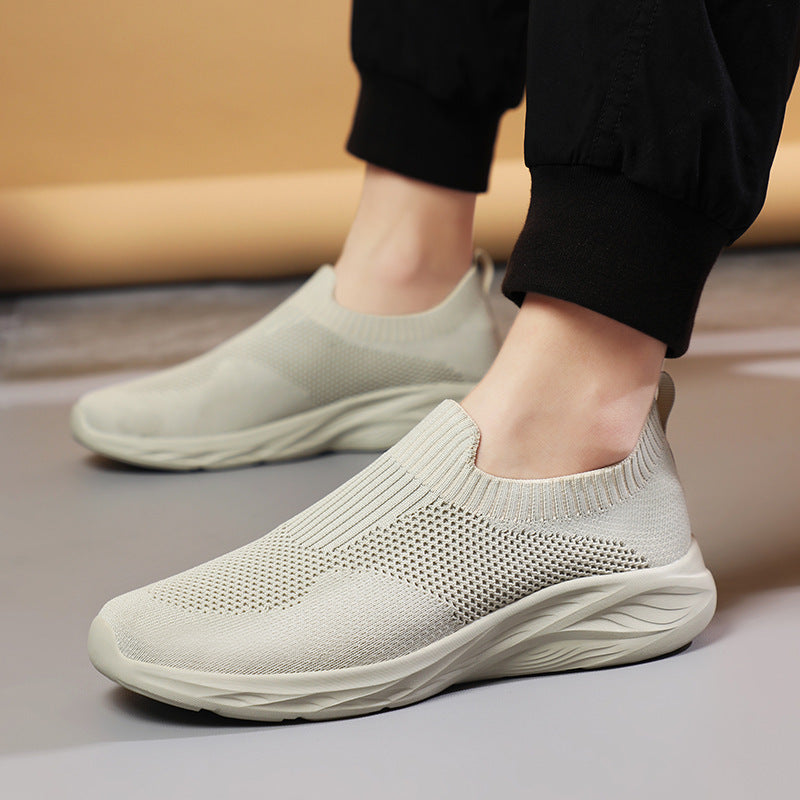 Unisex nan elastischer Strick-Schlupfschuh mit ergonomischer Dämpfungssohle und Fersenlasche Echo Archiv