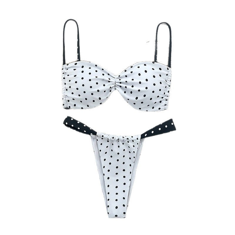 Damen Bikini-Set mit verspieltem Polka-Dot Design und verstellbaren Trägern Echo Archiv