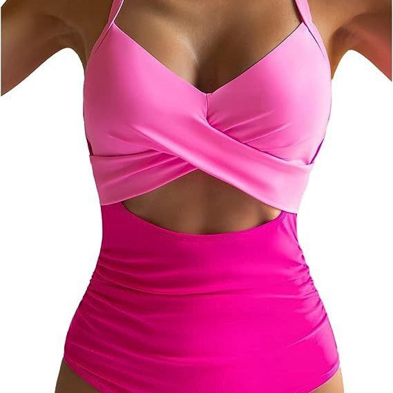 Damen Cut-Out Badeanzug mit Kreuzgurt Echo Archiv