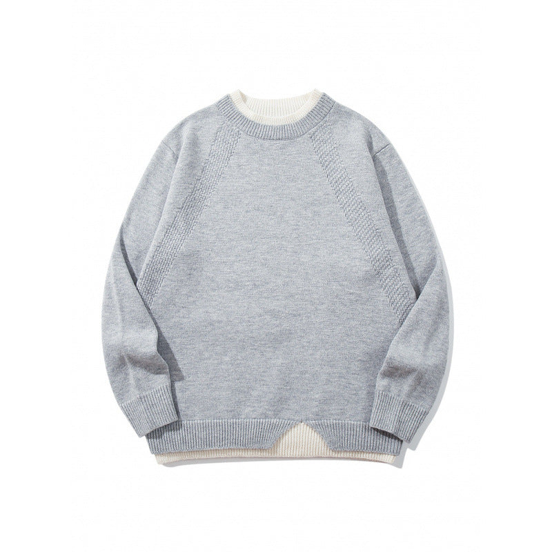 Unisex Feinstrickpullover mit Raglannaht und dreieckigem Saumbesatz Echo Archiv