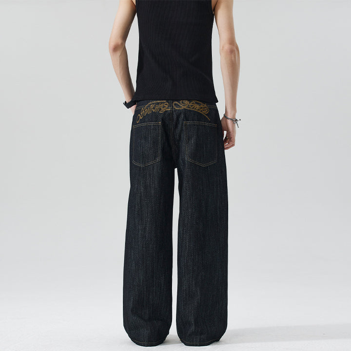 Herren Oversize-Denim-Palazzohose mit extra weitem Bein und soften Drape-Effekt Echo Archiv