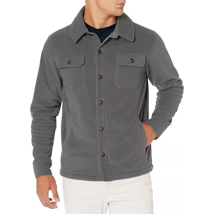 Herren Fleecejacke mit praktischen Taschen Echoarchiv