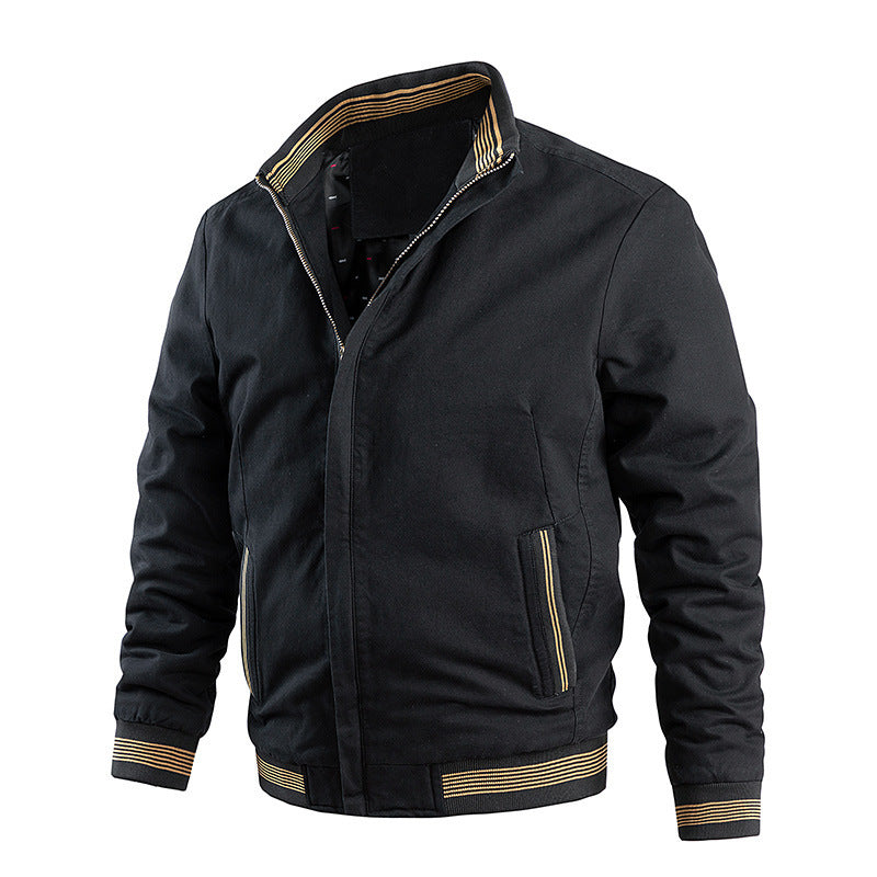 Herren Thermo-Canvas-Blouson mit weichem Teddyfutter und hochschließendem Stehkragen Echo Archiv