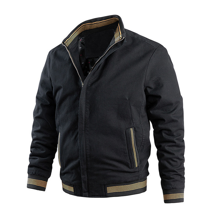 Herren Thermo-Canvas-Blouson mit weichem Teddyfutter und hochschließendem Stehkragen Echo Archiv
