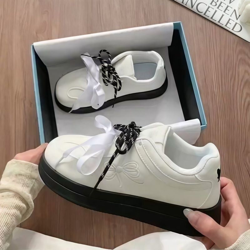 Damen Komfortable Sneakers mit verspieltem Schleifen-Design Echo Archiv