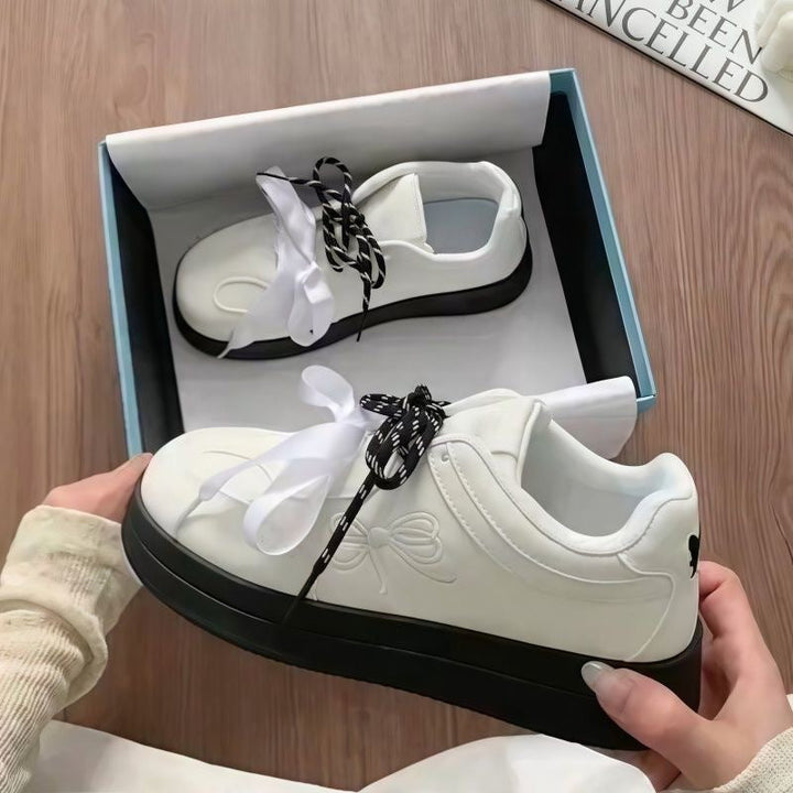 Damen Komfortable Sneakers mit verspieltem Schleifen-Design Echo Archiv