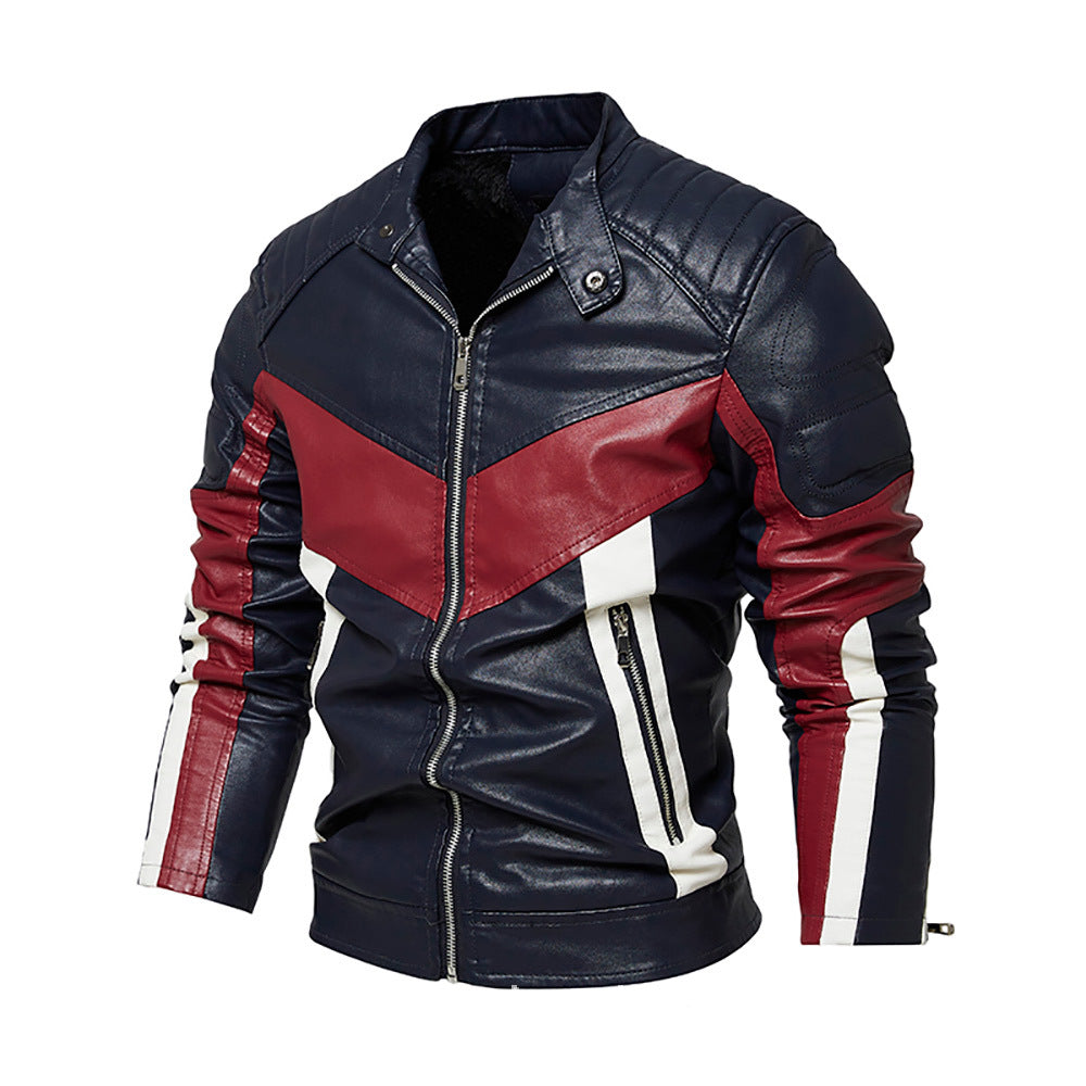 Herren stilvolle Bikerjacke aus hochwertigem Leder Echoarchiv