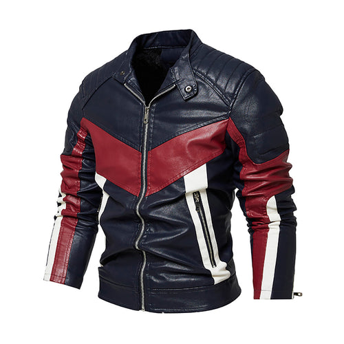 Herren stilvolle Bikerjacke aus hochwertigem Leder Echoarchiv