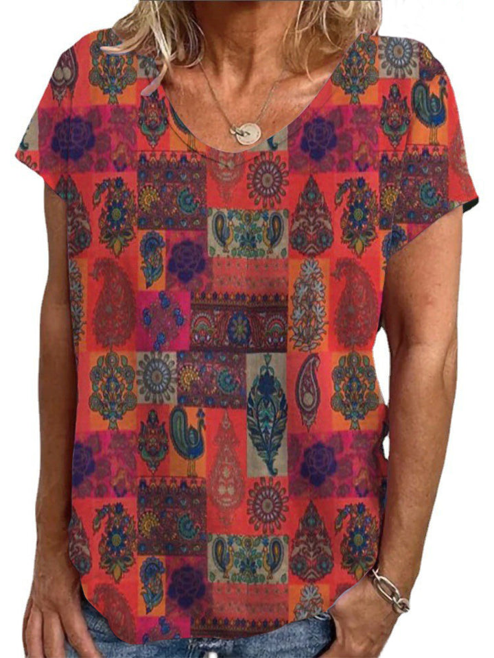 Damen T-Shirt mit einzigartigem Mandala-Design Echo Archiv