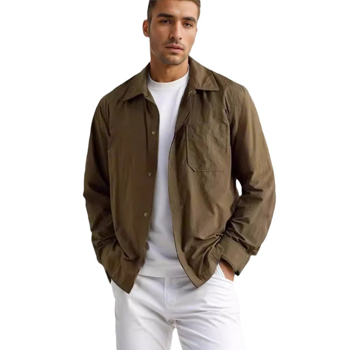 Herren leichte Übergangsjacke mit praktischen Taschen Echoarchiv