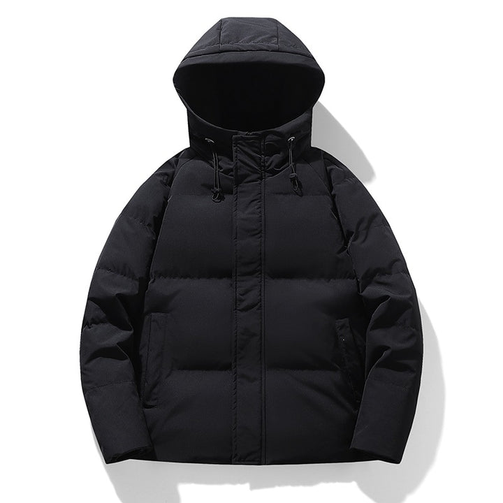 Herren Wattierte Kapuzen-Übergangsjacke mit Thermofüllung und hohem Stehkragen Echoarchiv