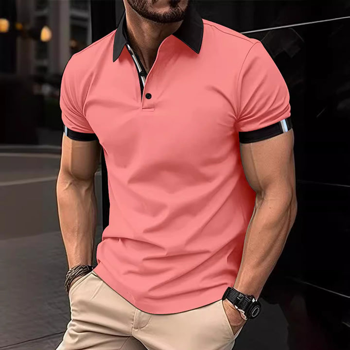 Herren Performance Polohemd mit Kontrastdetails Echoarchiv