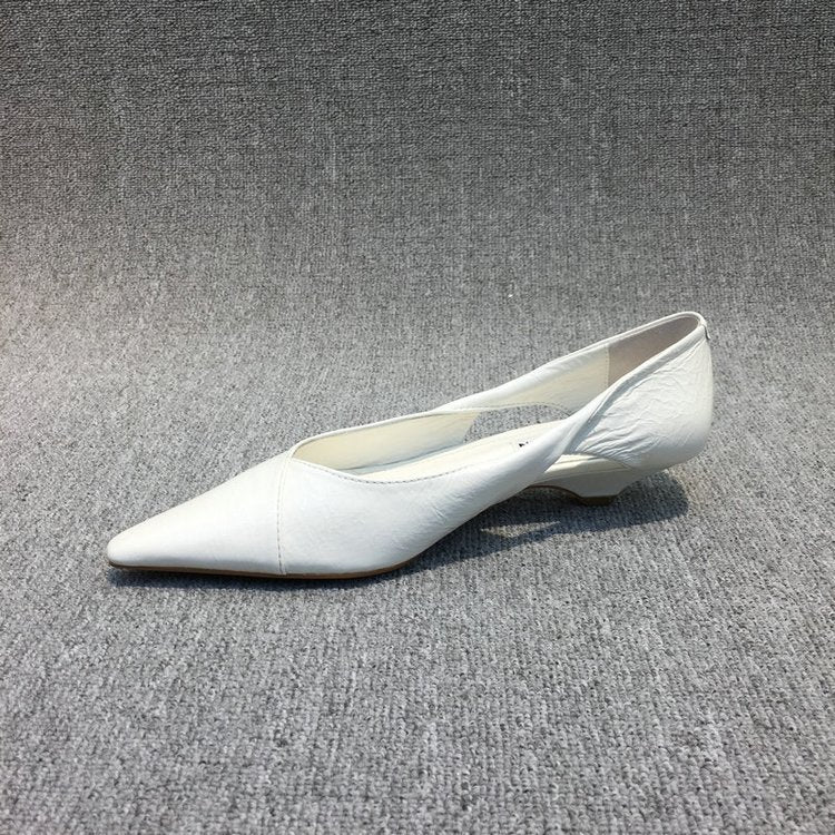 Damen Raffinierte Spitze Ballerinas mit Geschmeidiger Lederoberfläche Echoarchiv