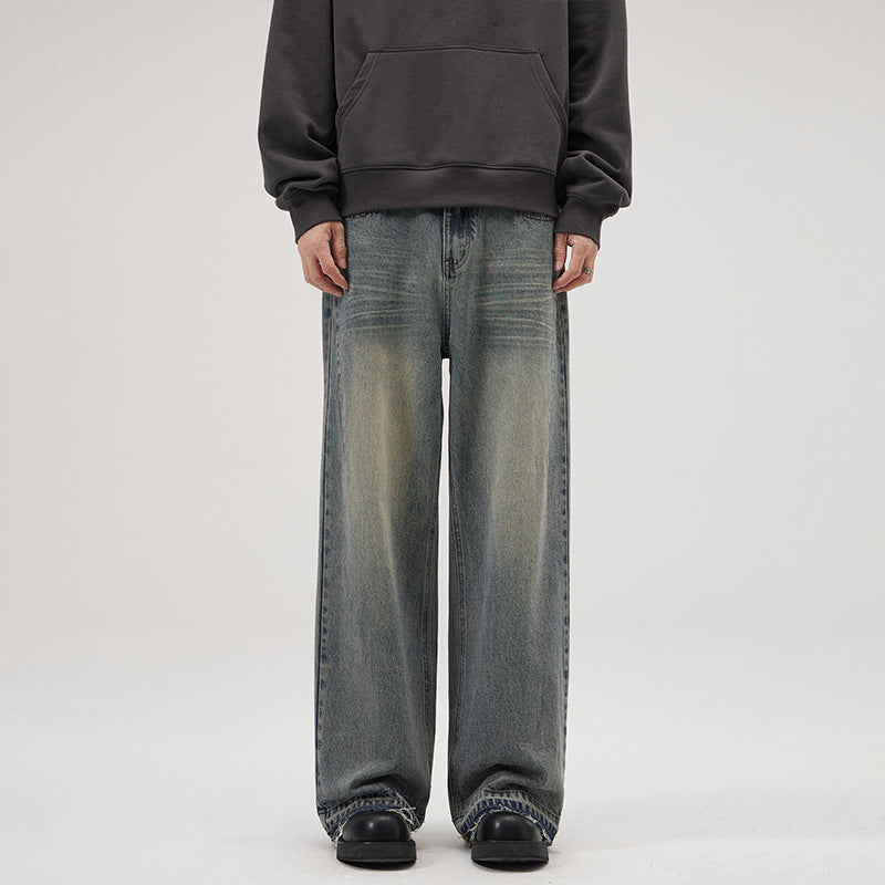 Herren Weite Relaxed-Denim-Jeans im Marlene-Baggy-Schnitt Echo Archiv