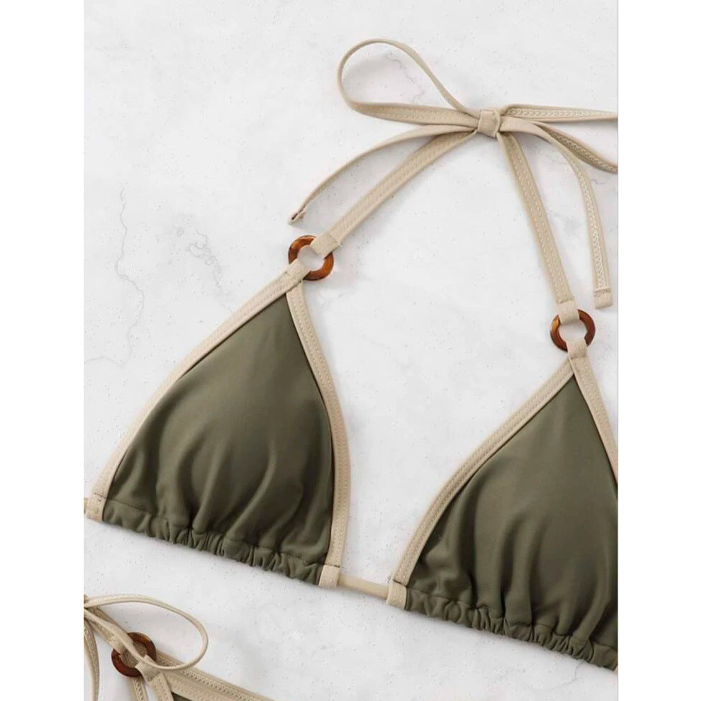 Damen Triangel-Bikini mit verstellbaren Bändern und eleganten Akzenten Echo Archiv
