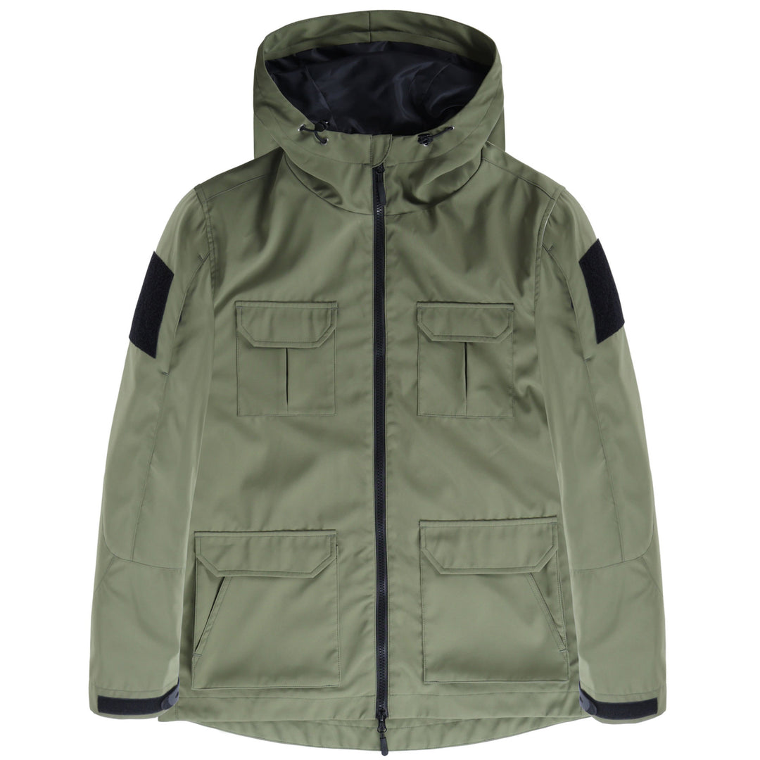 Men's technical hooded field jacket with multi-flap utility pockets – Cavarno