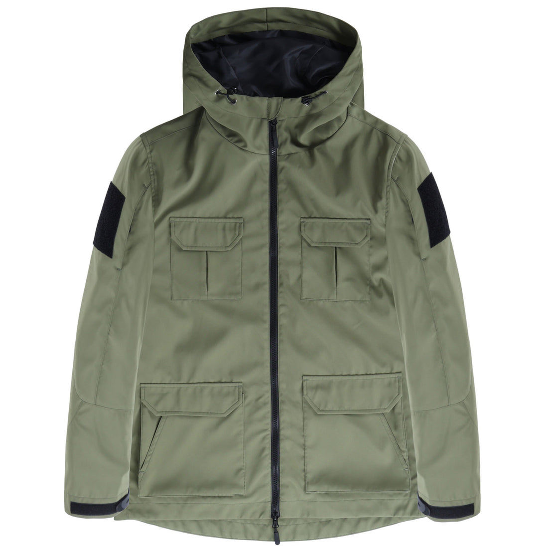Men's technical hooded field jacket with multi-flap utility pockets – Cavarno