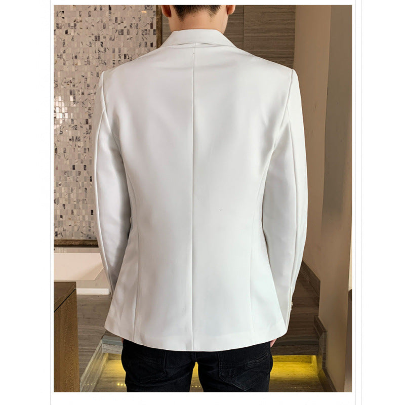 Herren modischer Blazer mit asymmetrischem Design und funktionalen Taschen Echoarchiv