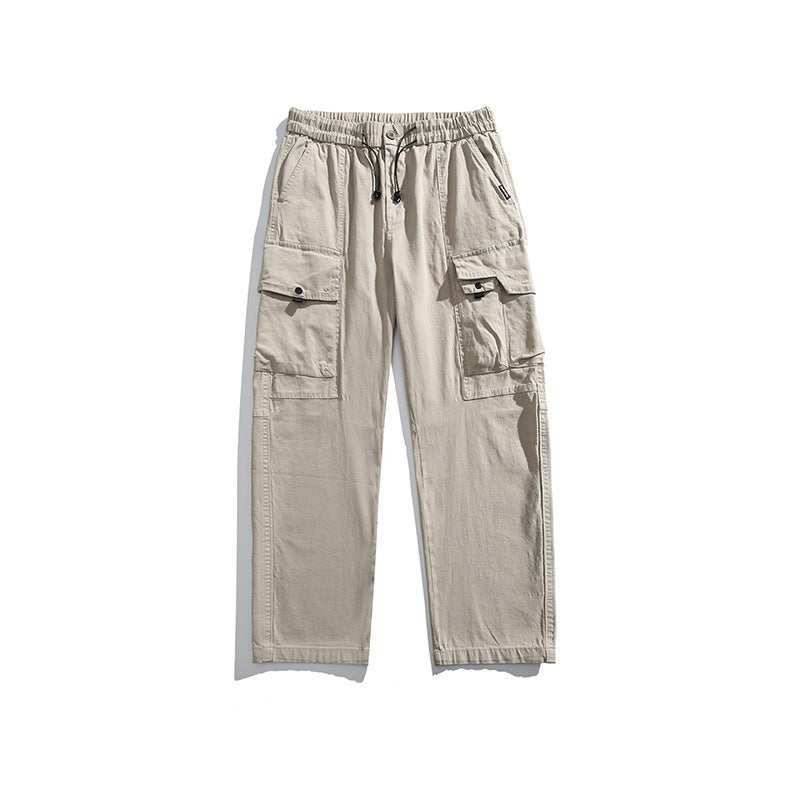 Herren Leichte Utility-Cargohose aus Baumwollmix mit Elastikbund, Kordelzug und Mehrfachtaschen Echo Archiv