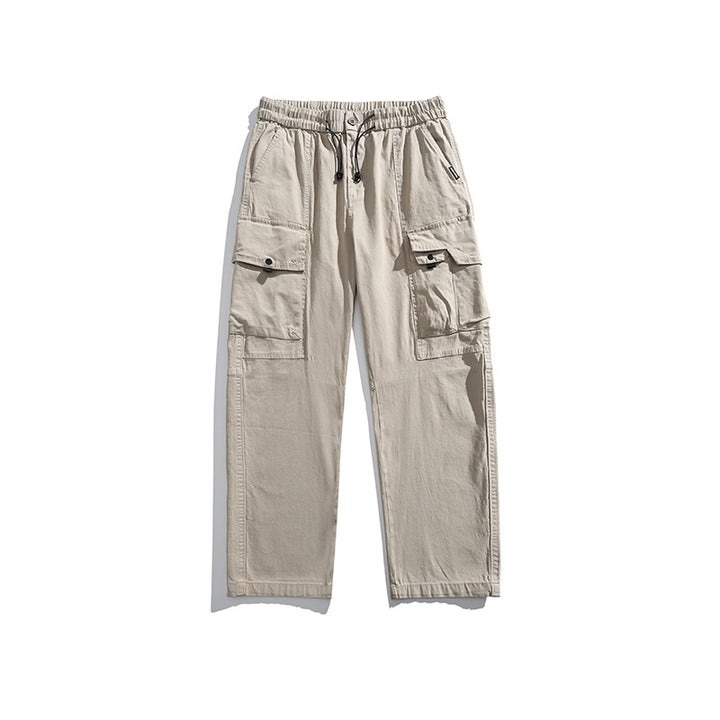 Herren Leichte Utility-Cargohose aus Baumwollmix mit Elastikbund, Kordelzug und Mehrfachtaschen Echo Archiv