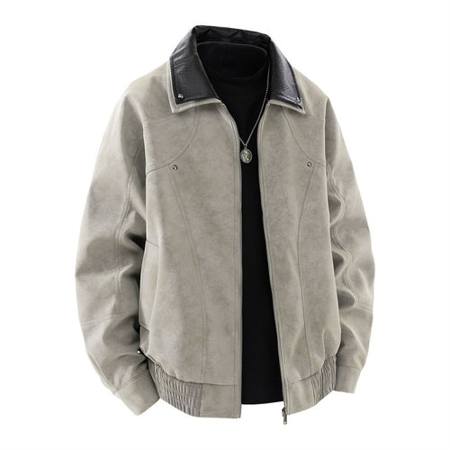 Herren stylische Lederjacke Echoarchiv