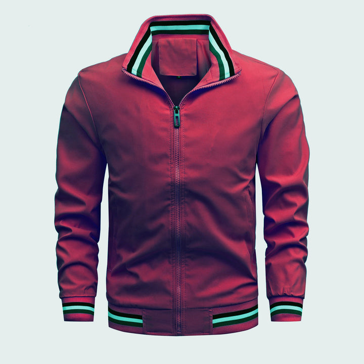 Herren sportliche Freizeitjacke mit modernem Stehkragen Echoarchiv