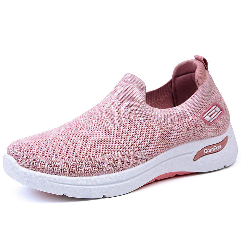 Damen nan nahtloser Strick-Slipper mit elastischem Einstieg und stoßdämpfender Komfortsohle Echo Archiv