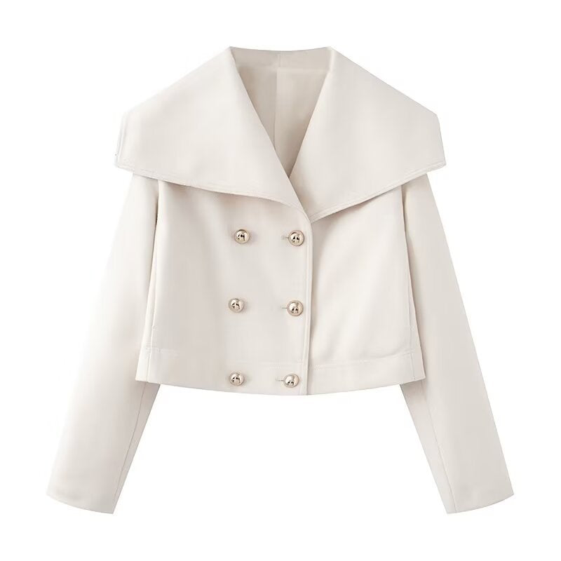 Damen Kurzjacke mit großem Matrosenkragen und zweireihiger Knopfleiste Echo Archiv