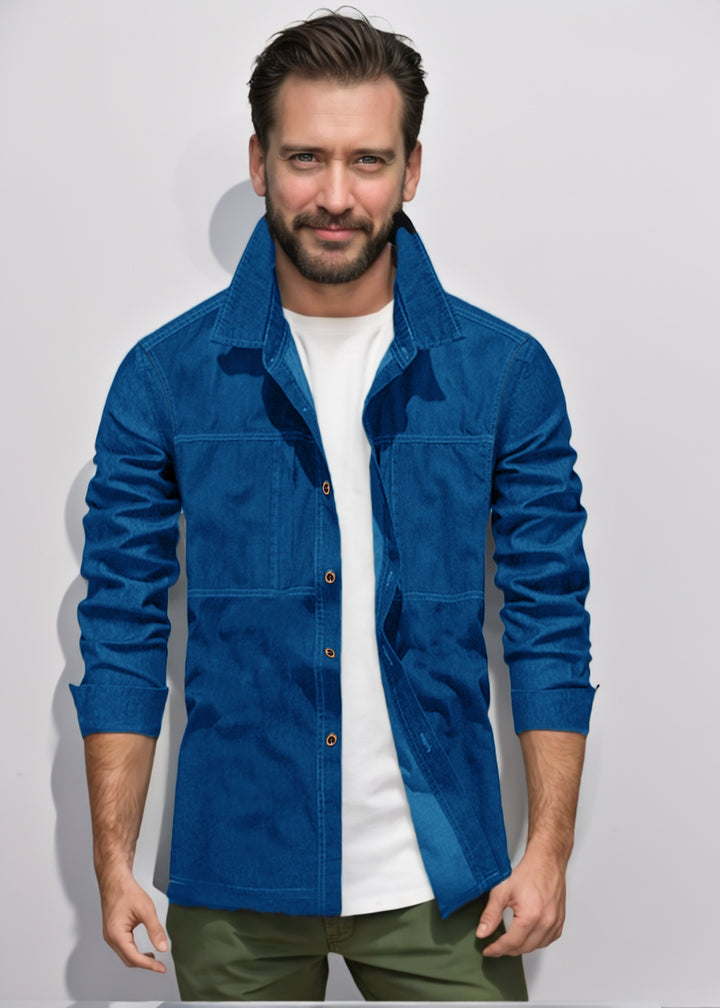 Herren lässige Utility-Jacke mit praktischen Taschen und stylischem Schnitt Echoarchiv