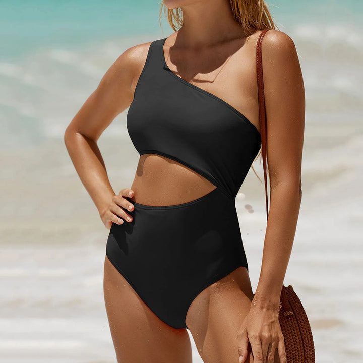 Damen Einseitiger Cut-Out Badeanzug mit attraktivem Design Echo Archiv