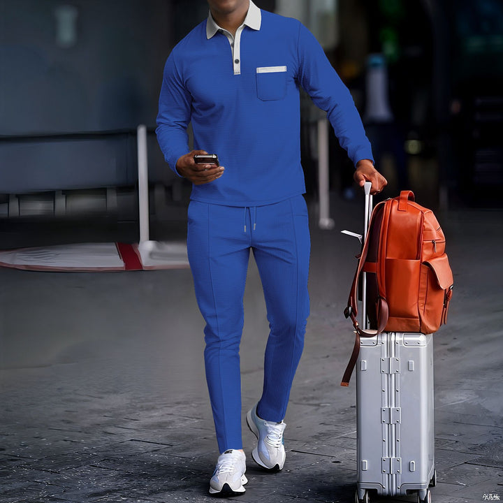Herren Sportliches Reise-Set mit modernem Kragen und praktischen Taschen Echoarchiv